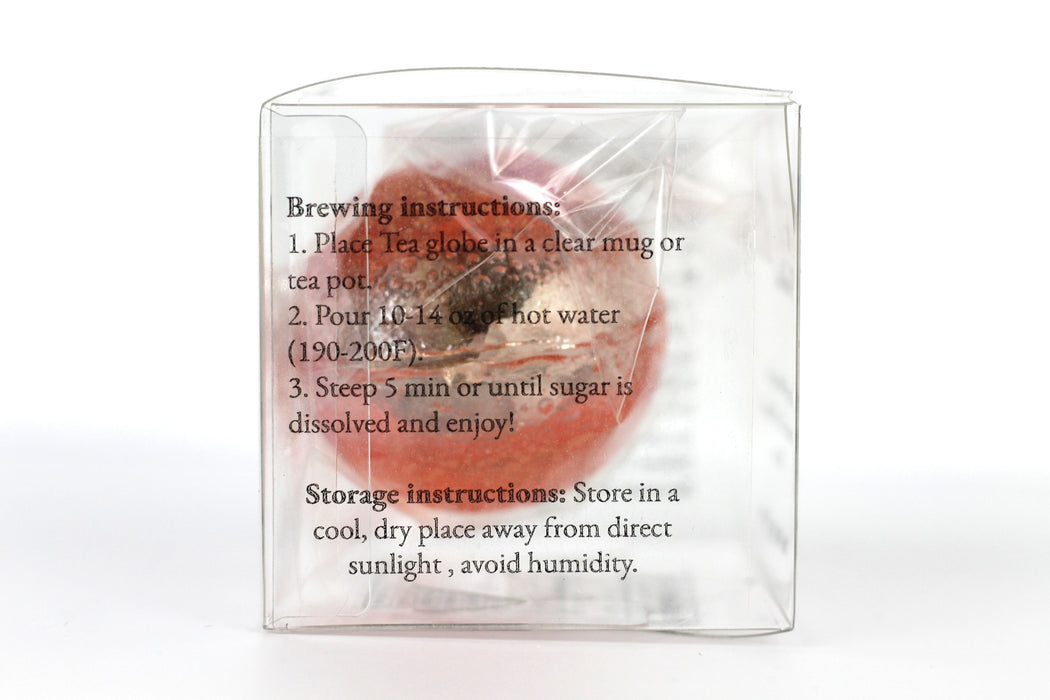 Peach rose Tea globe
